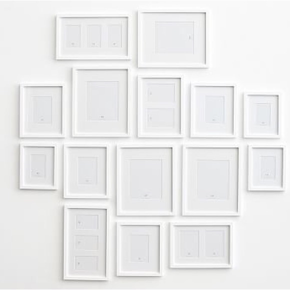 Pottery Barn Accents Pottery Barn Gallery In A Box 5 Frames White